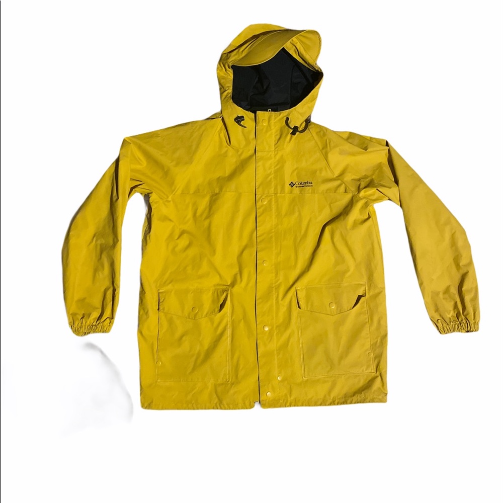 Yellow Rain Jacket with hood